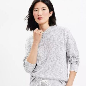 NWT LOFT Lou & Grey Marled Mock Neck Top (M)